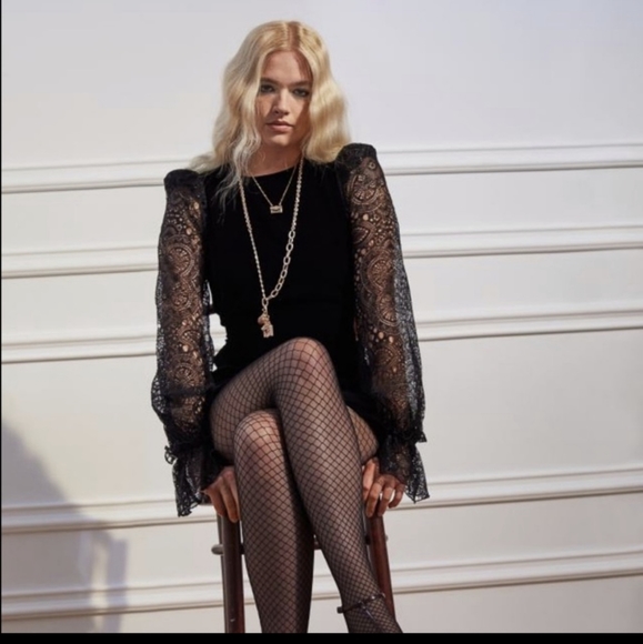 The Vampire’s Wife x H&M Dress Lace Bell Sleeve - Picture 1 of 10